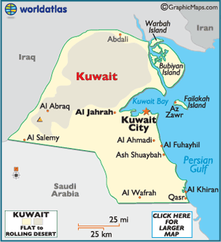 Kuwait landforms, geography - World Atlas