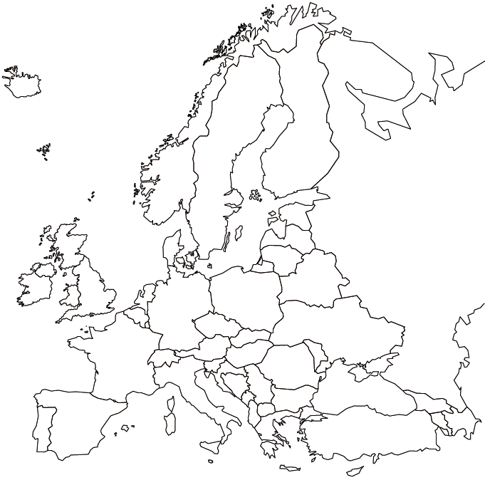 Outline Map Of Europe Worldatlas