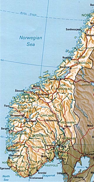 Norway Maps Including Outline and Topographical Maps - Worldatlas.com