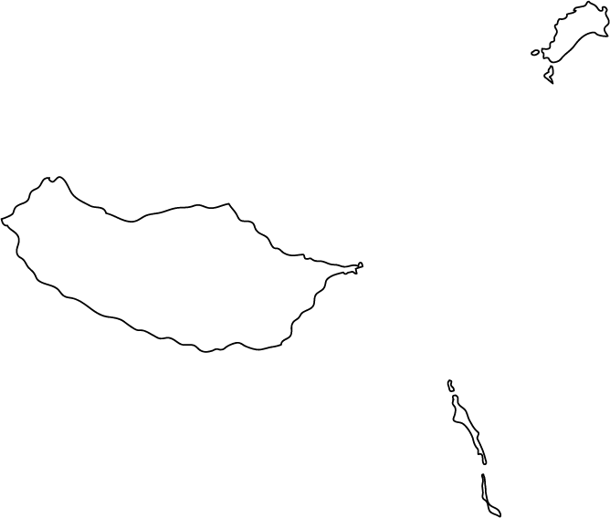 Madeira Islands Outline Map