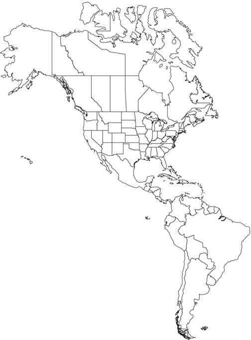 Americas Outline Map - Worldatlas.com