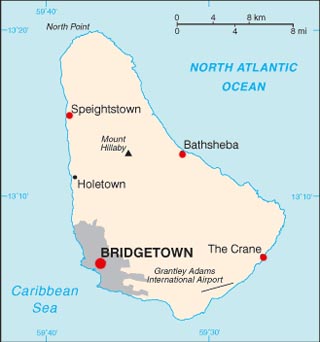 Barbados Latitude, Longitude, Absolute and Relative Locations - World Atlas