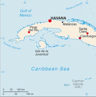 Cuba Latitude, Longitude, Absolute and Relative Locations - World Atlas