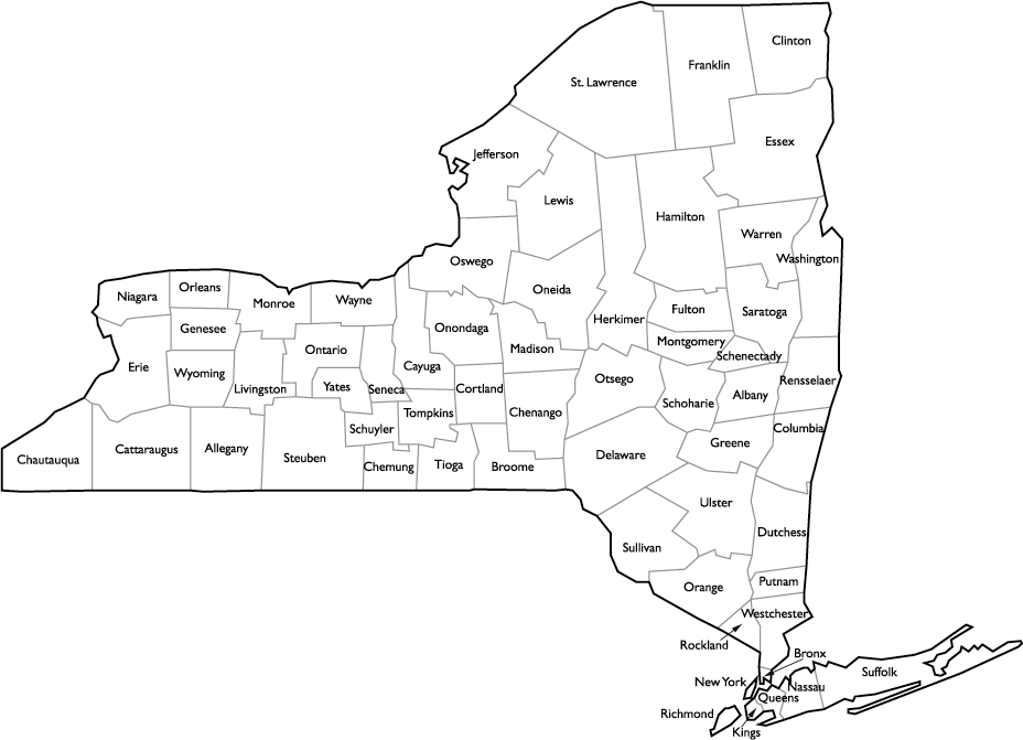 new york county maps New York County Map With Names new york county maps