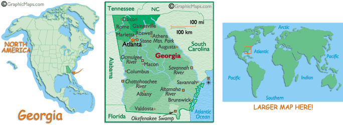 Map of Georgia