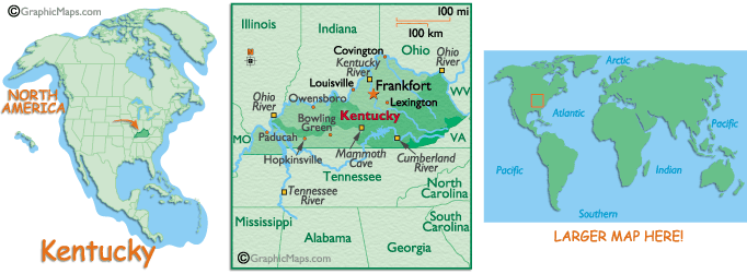 Map of Kentucky