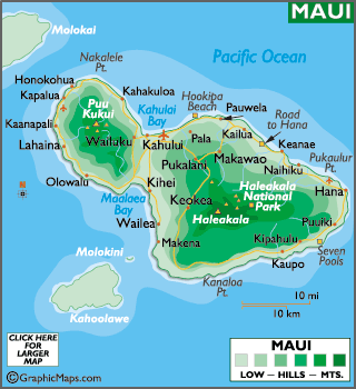 Maui Map and Map of Maui, Hawaii