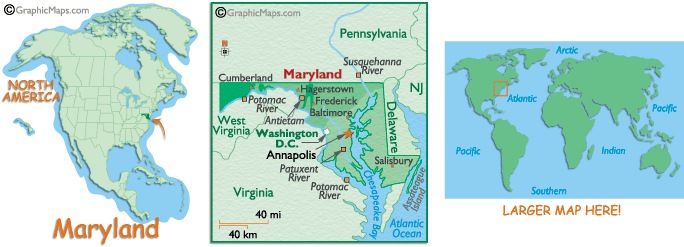 Map of Maryland