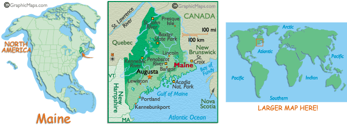 Map of Maine