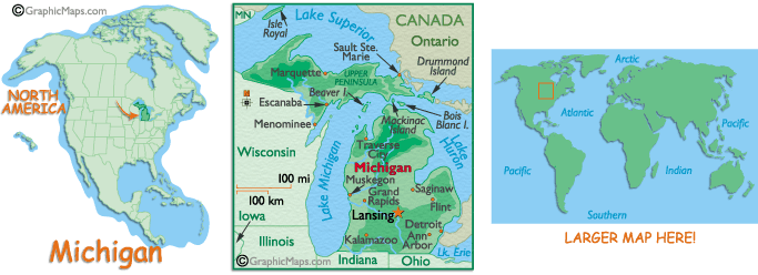 Map of Michigan