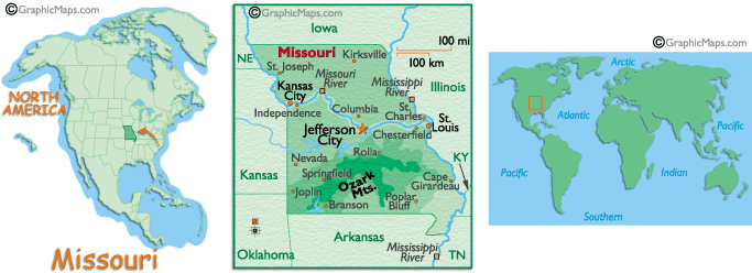 Map of Missouri