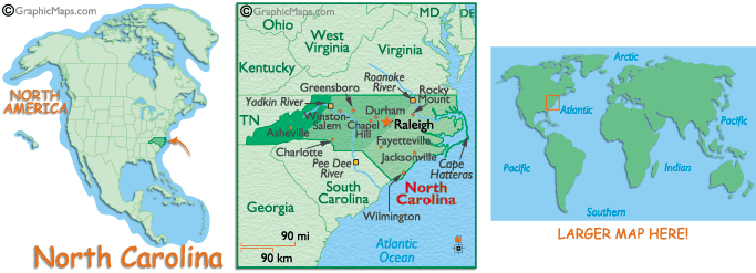 Map of North Carolina