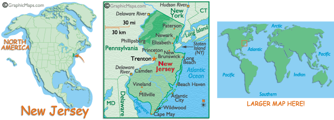 Map of New Jersey