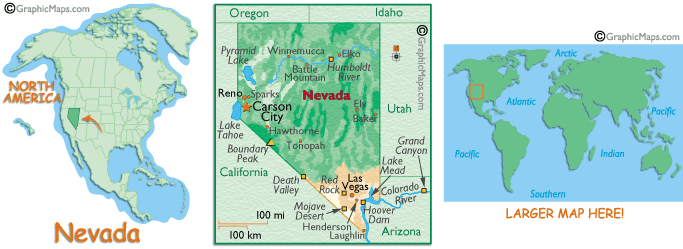 Map of Nevada