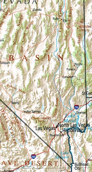Nevada Maps Including Outline And Topographical Maps 1366