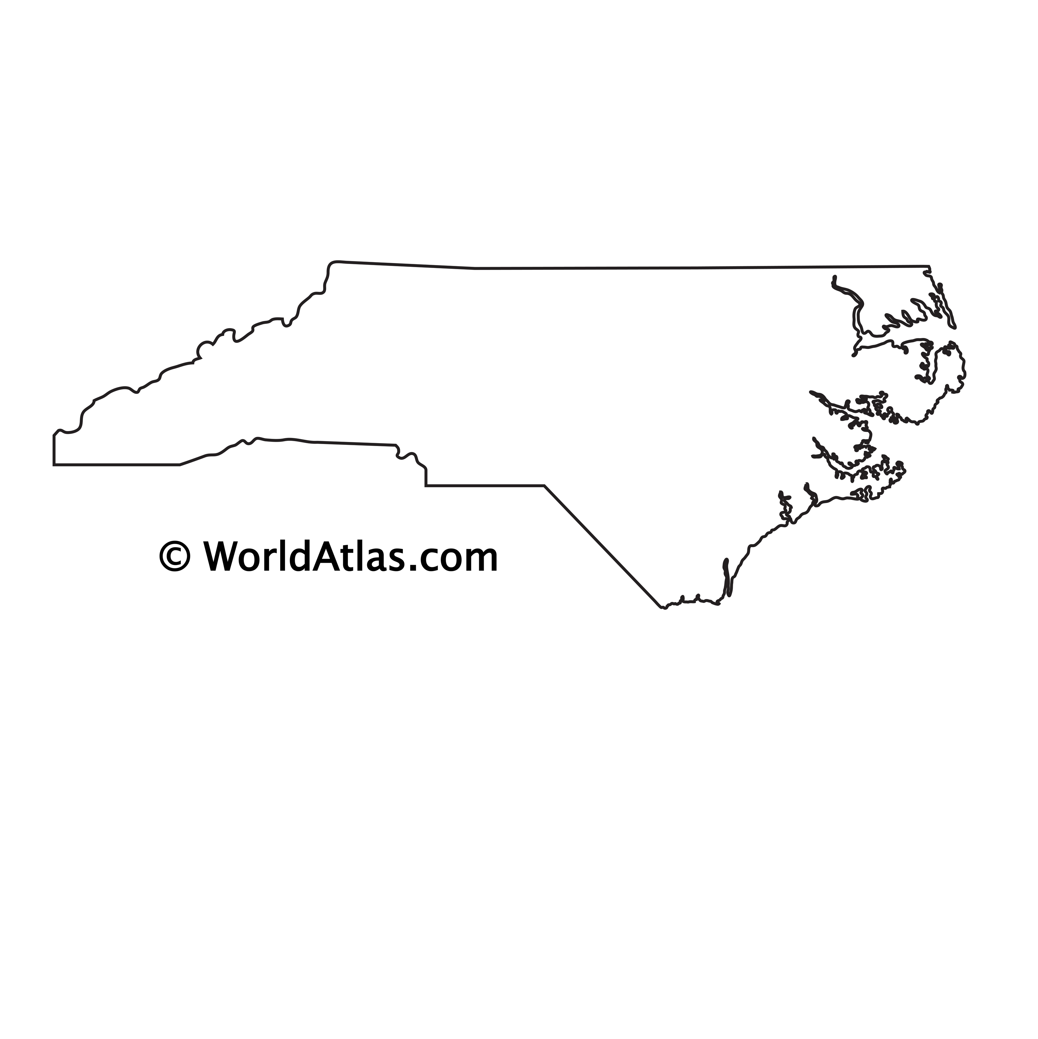 Printable Outline Of North Carolina Printable Word Searches