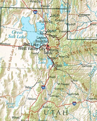 Utah Maps Including Outline and Topographical Maps - Worldatlas.com