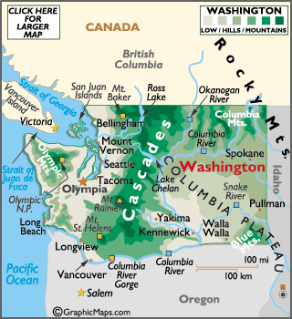 colleges in washington state map Washington State Schools Colleges And Universities colleges in washington state map