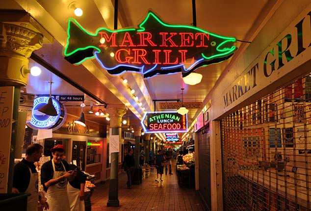 Photos of Pike Place Market Seattle Washington - Seattle Map and Photos