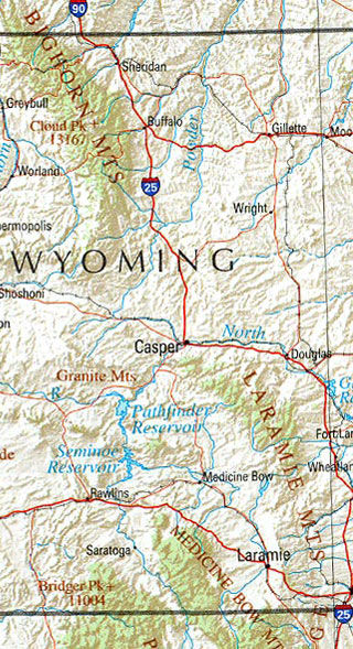 wyoming maps including outline and topographical maps