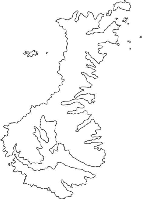 Auckland Islands Outline Map