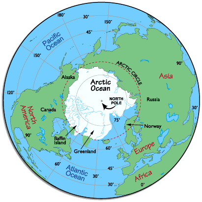 map of the north pole North Pole Arctic Map Arctic Tundra Arctic Circle Arctic Ocean map of the north pole